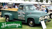 The lettering on this 1955 Ford F-250 pays tribute to the man who worked the truck hard from new