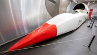 Bloodhound team says it's still chasing land-speed record, despite putting the streamliner in a museum