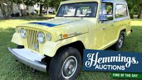 A bright and sunny 1970 Jeepster Commando may be the closest thing to a Ford Mustang that Jeep ever built