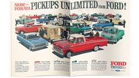 For 1963, Ford ads concentrated on selling all of its trucks