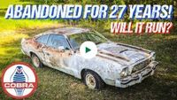 Abandoned Mustang Cobra Rescued After 27 Years. Will It Run?