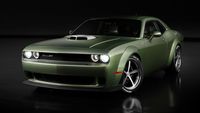 A Dodge Challenger with '70s Green Paint and Plaid Seats Joins Mopar's Jeep and Ram 2021 SEMA Customs