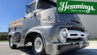 Bare-Metal 1956 Ford C600 COE Looks Right When Done Up as a Stubby Stepside Pickup