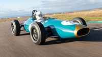 With the V-8-powered Mid-engine BT3, Jack Brabham Became the First Driver in Formula One History To Win Races in a Car of His Own Construction