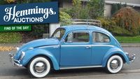 With Blue Paint and Whitewall Tires, This Restored 1962 VW Beetle is One Bright Bug