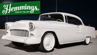 This monochrome 1955 Chevrolet Bel Air has Pro Touring bits but exists to be pampered