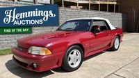 With just 28,000 miles, this 1991 Ford Mustang GT convertible preserves the factory Fox-body experience
