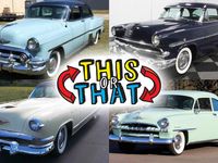 1953 was big year for American cars. Which of these four would you choose for your dream garage?