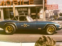 Only in San Francisco would one find a Jaguar E-type decorated like, well, like this