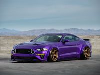 'It's a SEMA car, yes, but it's a driver.' Neil Tjin on his purple widebody Ford Mustang
