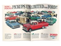 For 1963, Ford ads concentrated on selling all of its trucks