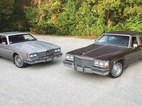 A 1983 Cadillac Sedan de Ville and a 1983 Oldsmobile 98 Coupe Demonstrate General Motors Platform Sharing at its Best