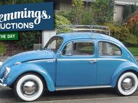 With Blue Paint and Whitewall Tires, This Restored 1962 VW Beetle is One Bright Bug