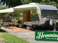 Upgraded 1949 Spartanette travel trailer has Art Deco hotel look and feel with modern comfort and conveniences