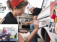 Kate Cook, owner and artist at Asphalt Canvas Custom Art, on Women Shifting Gears Powered by Hemmings
