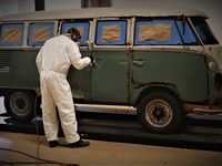 Almost as much work went into preserving the Jenkins Volkswagen bus as it would have taken to restore it