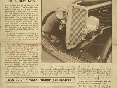 1936 Ford V-8 What Makes A Fine Car Foldout Sales Brochure 36