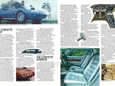 GM NOS 75 1975 Chevy Corvette Stingray ORIGINAL Brochure GM NOS 75 1975 Chevy Corvette Stingray ORIGINAL Brochure