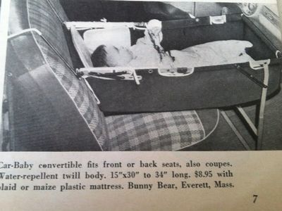 Child Car Seat, What Did Car Seats Look Like In 1960