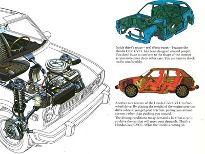 What the World Came Around To: 1975 Honda Civic brochures  Hemmings