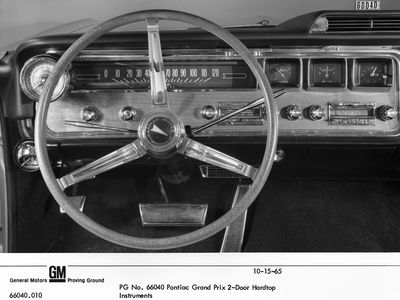 1965 GTO LeMans Bonneville AM Grand Prix FM OEM Chrome Radio Face