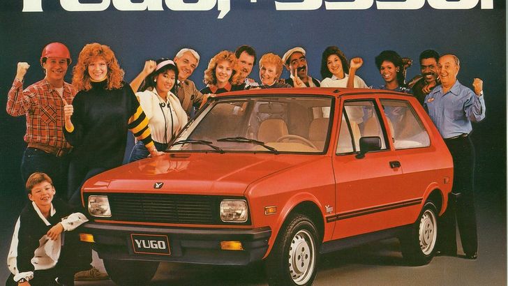 An economical new car without sacrificing reliability or comfort? The story of Yugo, told in the promo materials and the cars that still survive