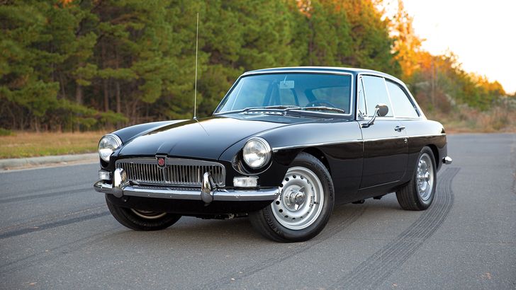 The roaring heart of a Honda S2000 transformed this 1966 MGB/GT into a powerful sports car