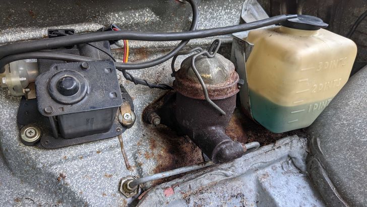 My Corvair got a new master cylinder and new brake hoses. Here's why I didn't replace the whole system