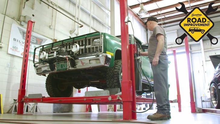 The Big Green Chevy Suburban project starts a five-speed upgrade in Road to Improvement Episode 2