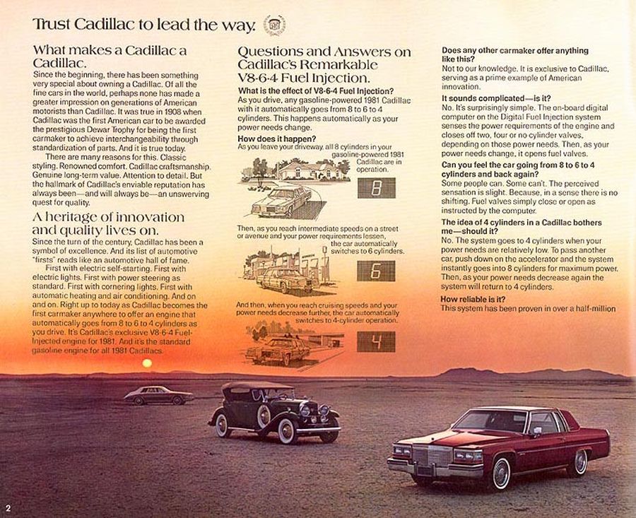 1981 Cadillac Deville Fleetwood Brougham V8 Gas Wiring Diagram COLOR Set