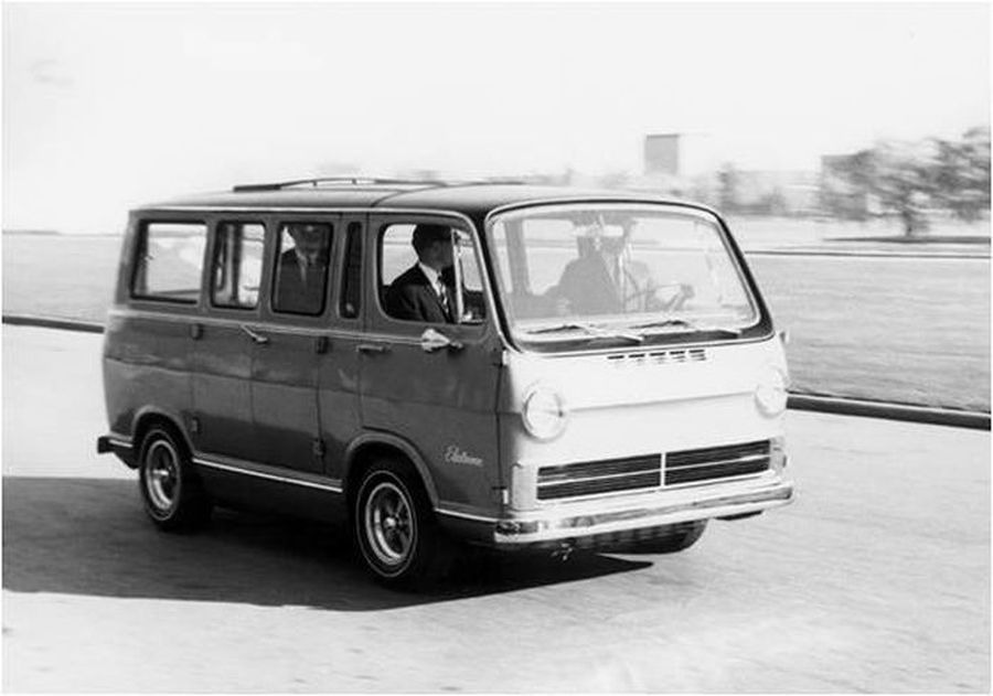 The Electrovan at speed