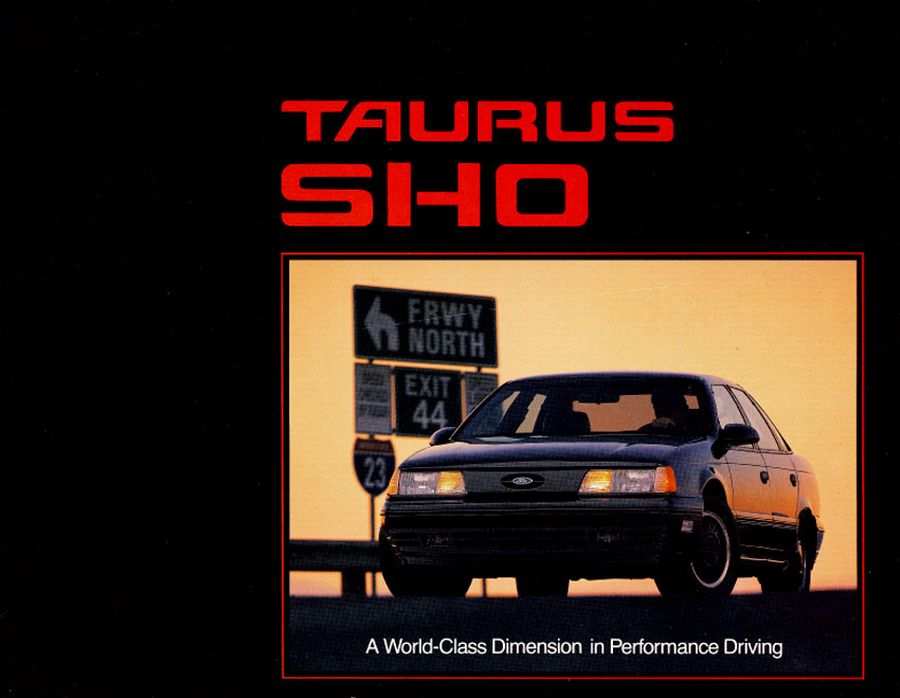 1989 Ford Taurus SHO 2-page Original Advertisement Print Art Car Ad J551 