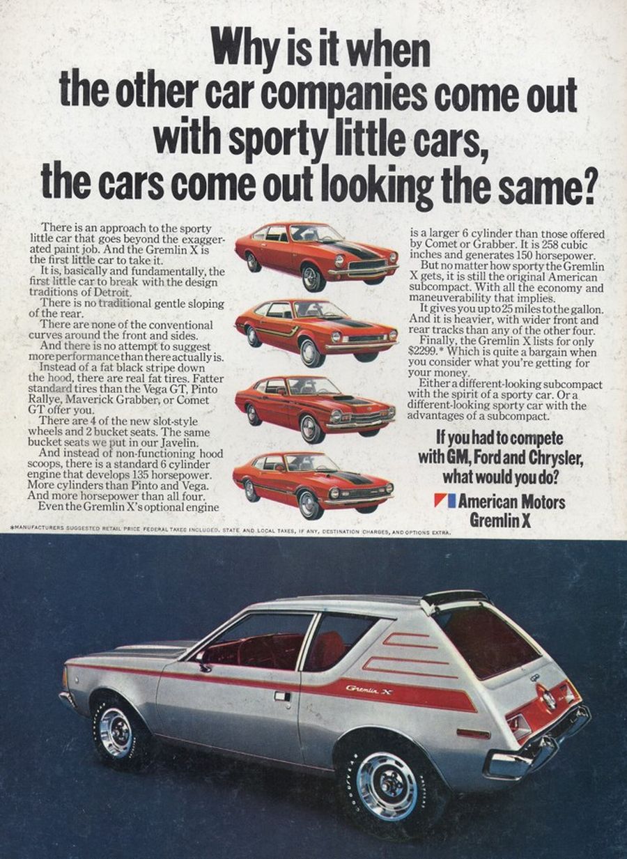 The Amc Gremlin X Because Different Is Good Hemmings