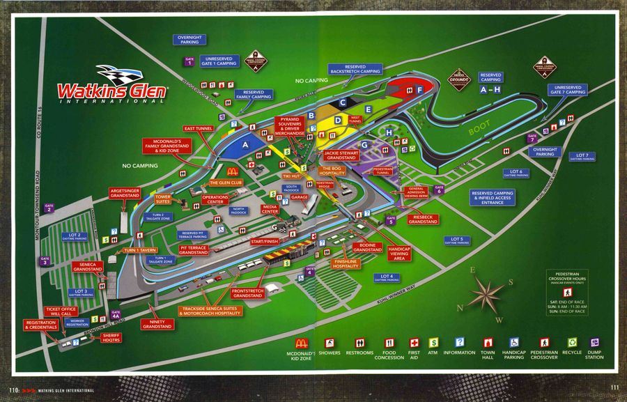 Watkins Glen Track Map Watkins Glen, A History Told In Course Maps | Hemmings