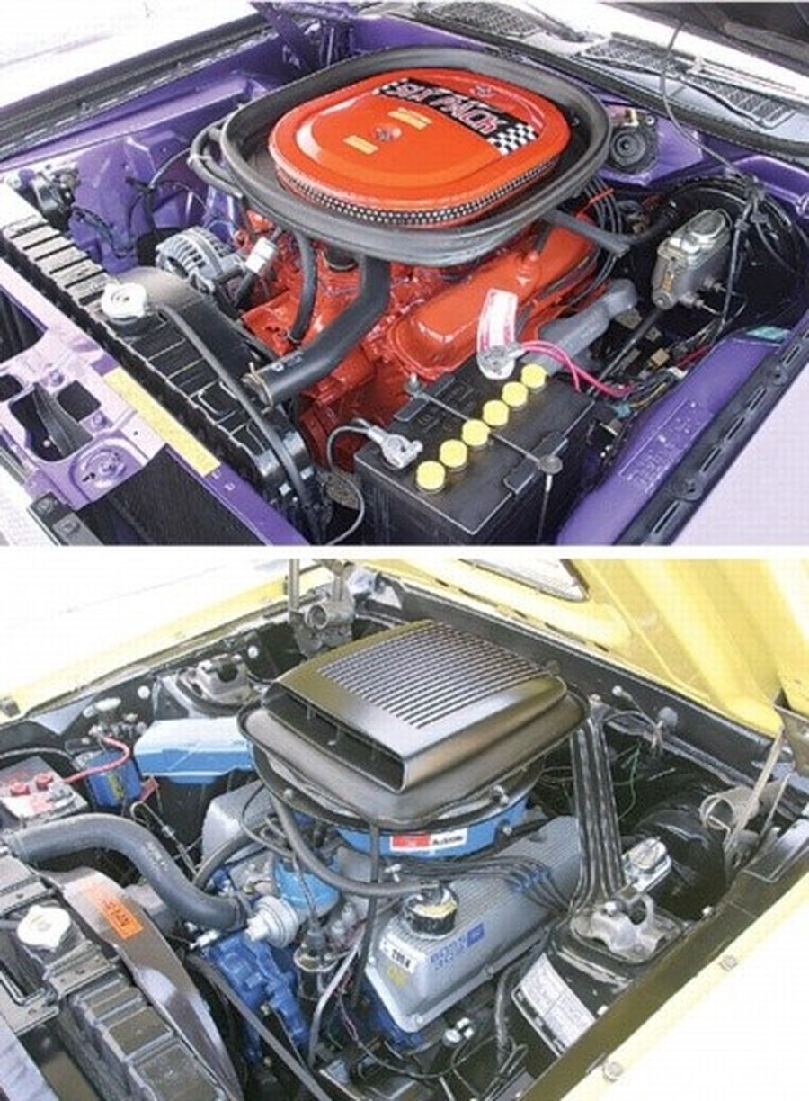 1970 mustang fiberglass hood on Challenging The Boss 1970 Dodge Challenger T A 1970 Ford Hemmings