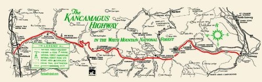 Kancamagus Scenic Byway Map The Kancamagus Highway | Hemmings