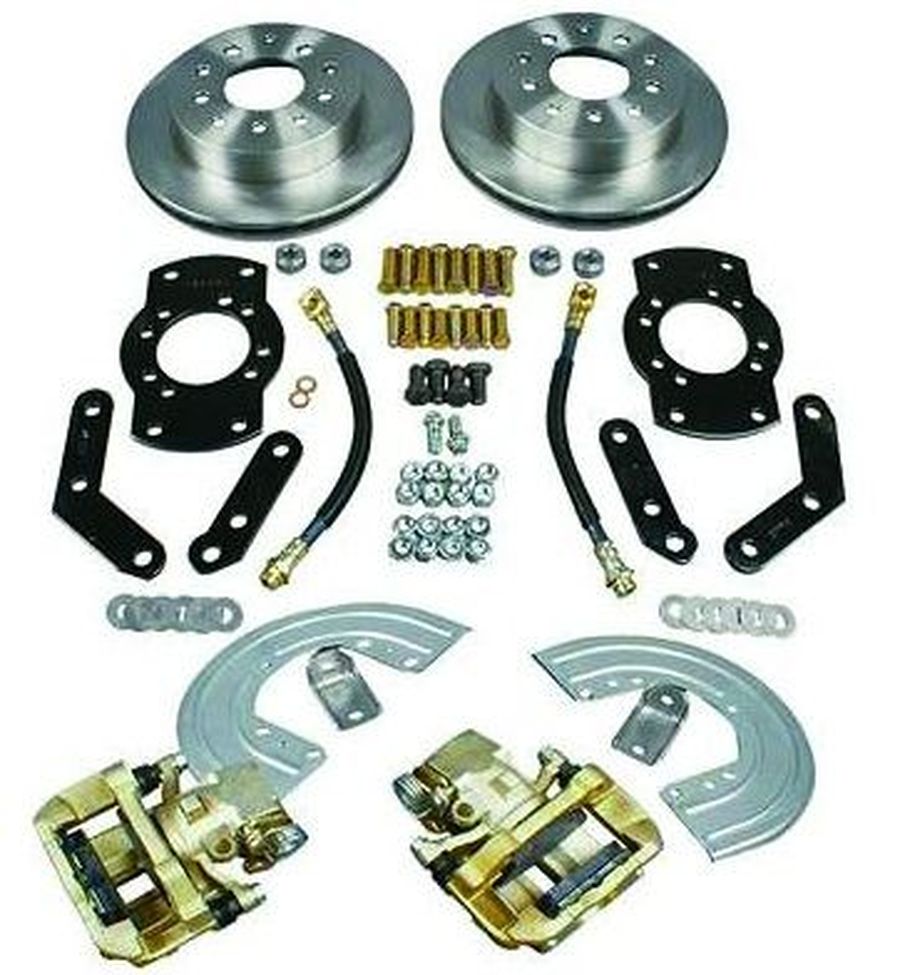 JEGS 630104 All-Wheel Disc Brake Conversion Kit GM Staggered Shock Configuration