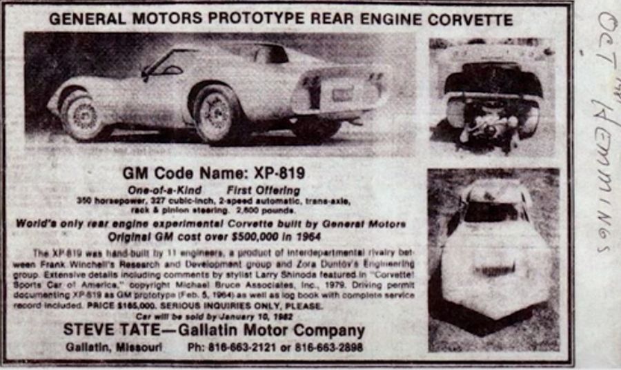 Was Chevy S Rear Engine Xp 819 Really A Contender For The Hemmings