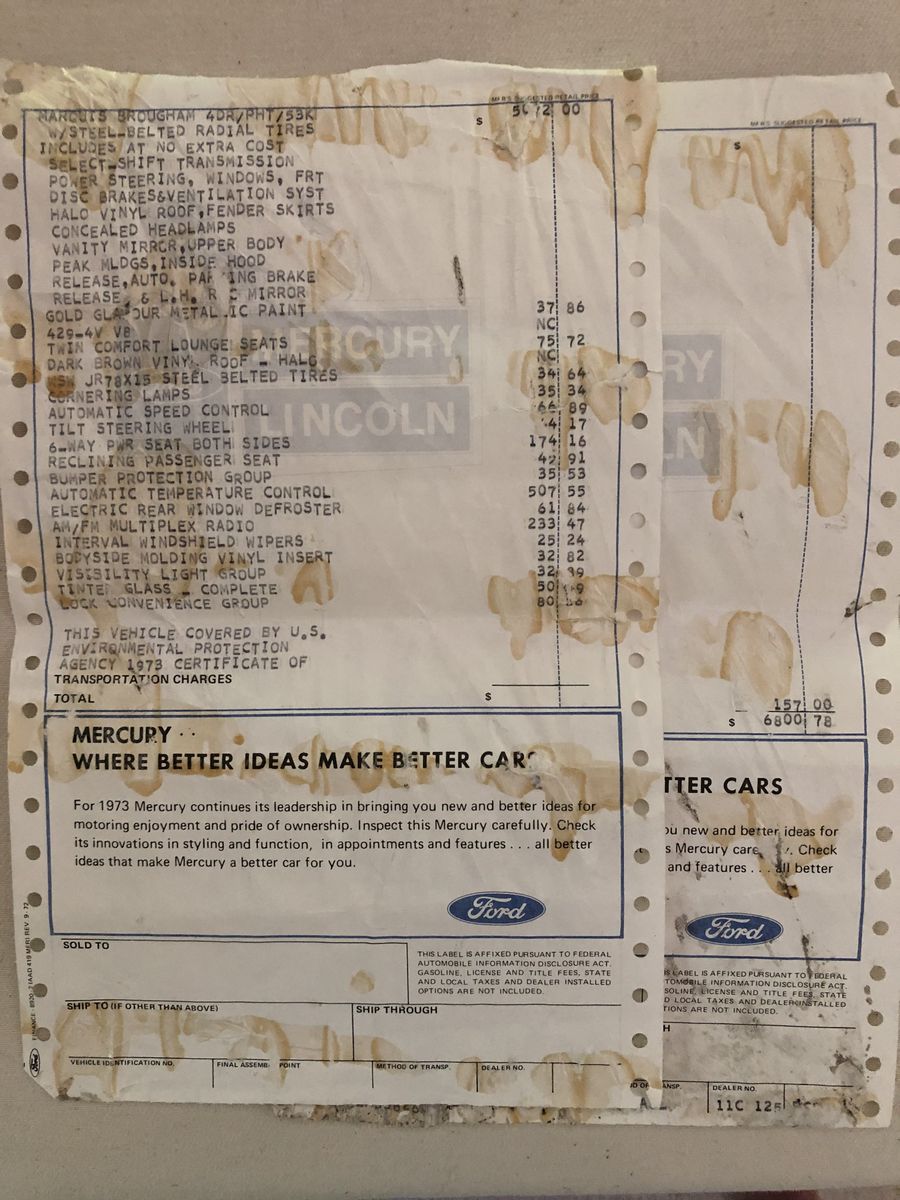 73 ford maverick gas tank on Why Drive A 1973 Mercury Marquis For A Mere 3 411 Miles Before Hemmings