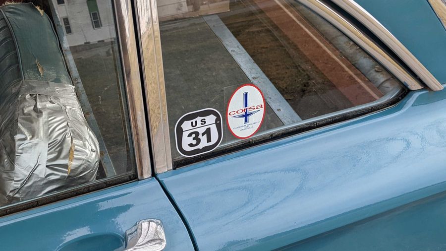 OLD SKOOL MERCEDES Novelty Classic Vintage Car/Van/Window/Bumper Vinyl Sticker 