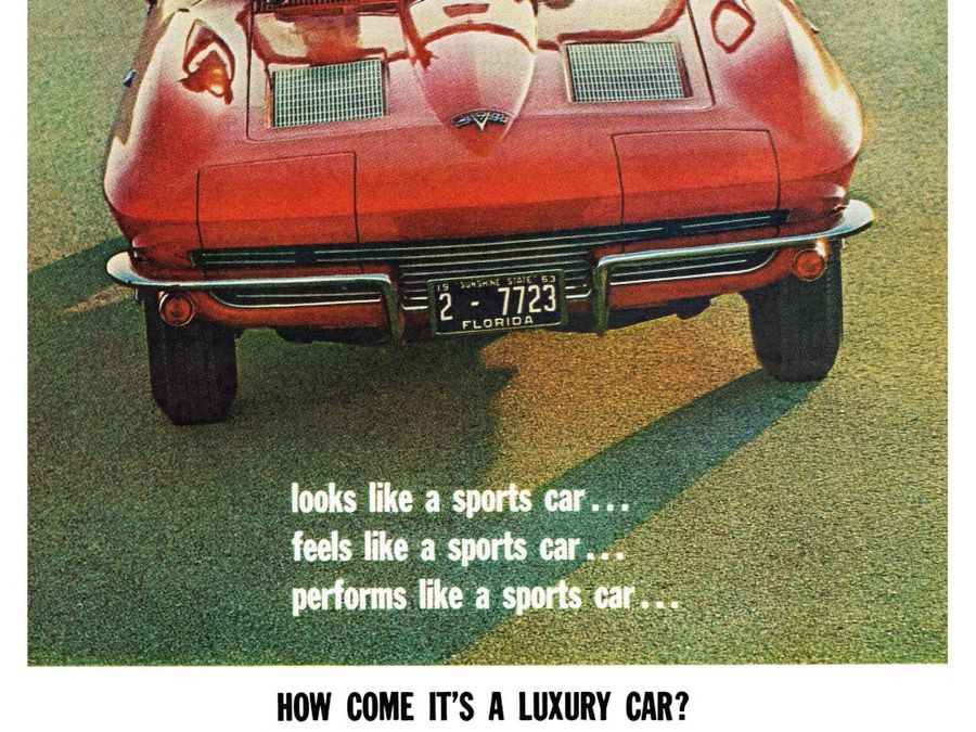 1968 CORVETTE SPORT COUPE AD GLOSSY POSTER PICTURE PHOTO PRINT AUTOMOBILE CAR