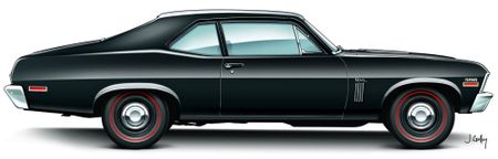 1968 69 70 71 72 Nova trunk lid emblem GM authorized restoration part