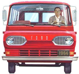 '67 Econoline Ford Window Van Sticker in Red '61
