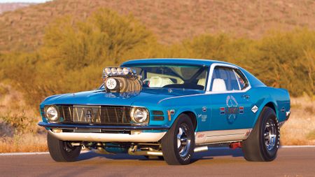 Yes, a supercharged, 8-second Boss 429 1970 Mustang can be used ...