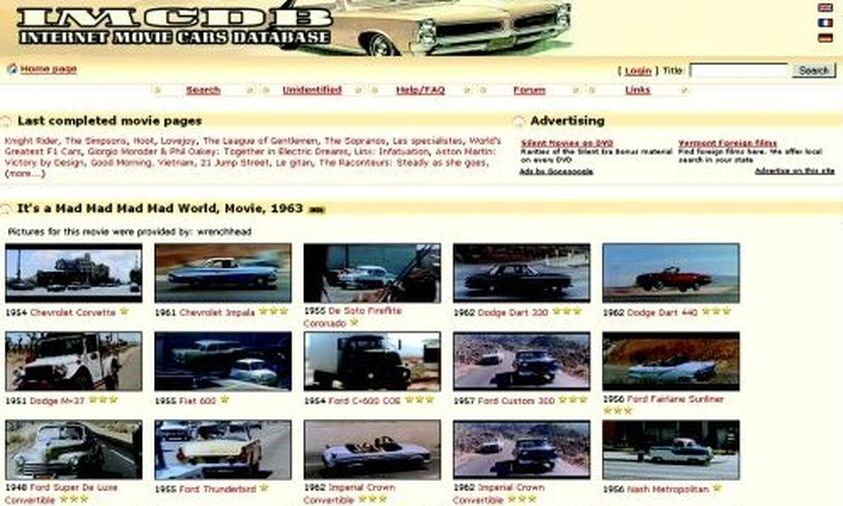 Movie Car Database Hemmings