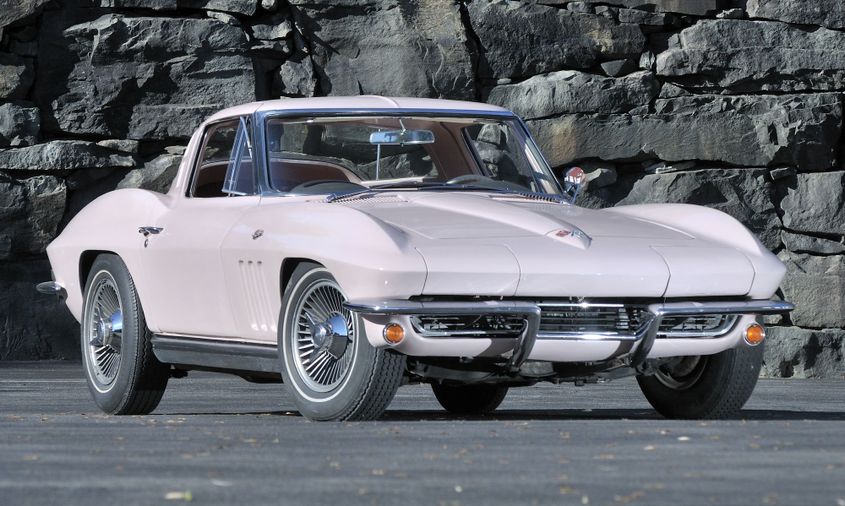 Unrestored Pink Pearl Corvette Styling Car Built For Harley