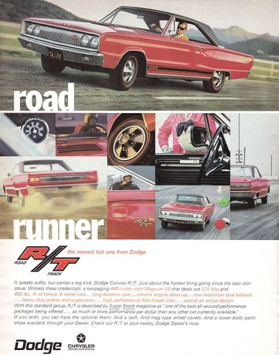 It Appears From This Ad That The 1967 Coronet R T Was Quite A