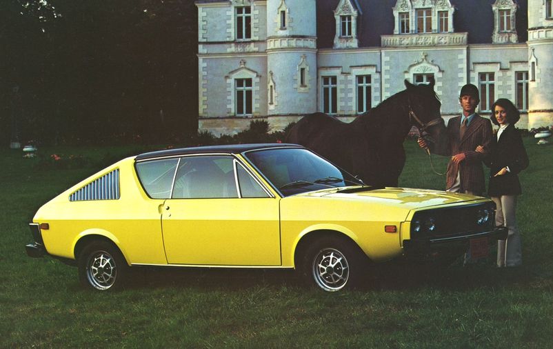 1973 Renault 17 Sports Coupe Classic Vintage Advertisement Ad A63-B yellow 