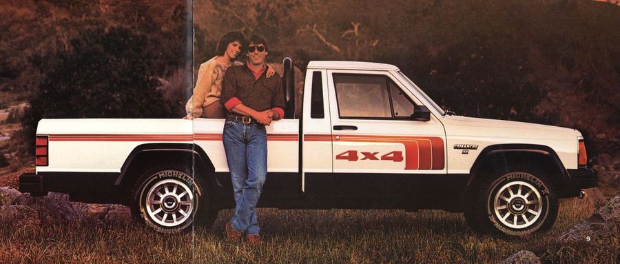 Jeep Comanche XLS Vintage 1985 Print Ad 