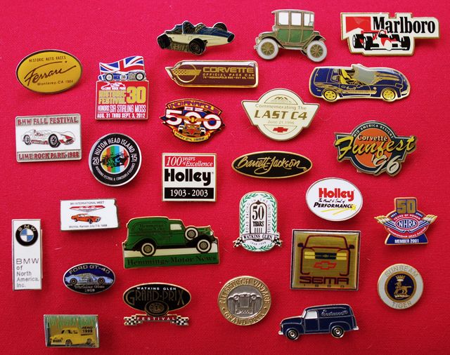 Automobilia Lapel Pins Hemmings